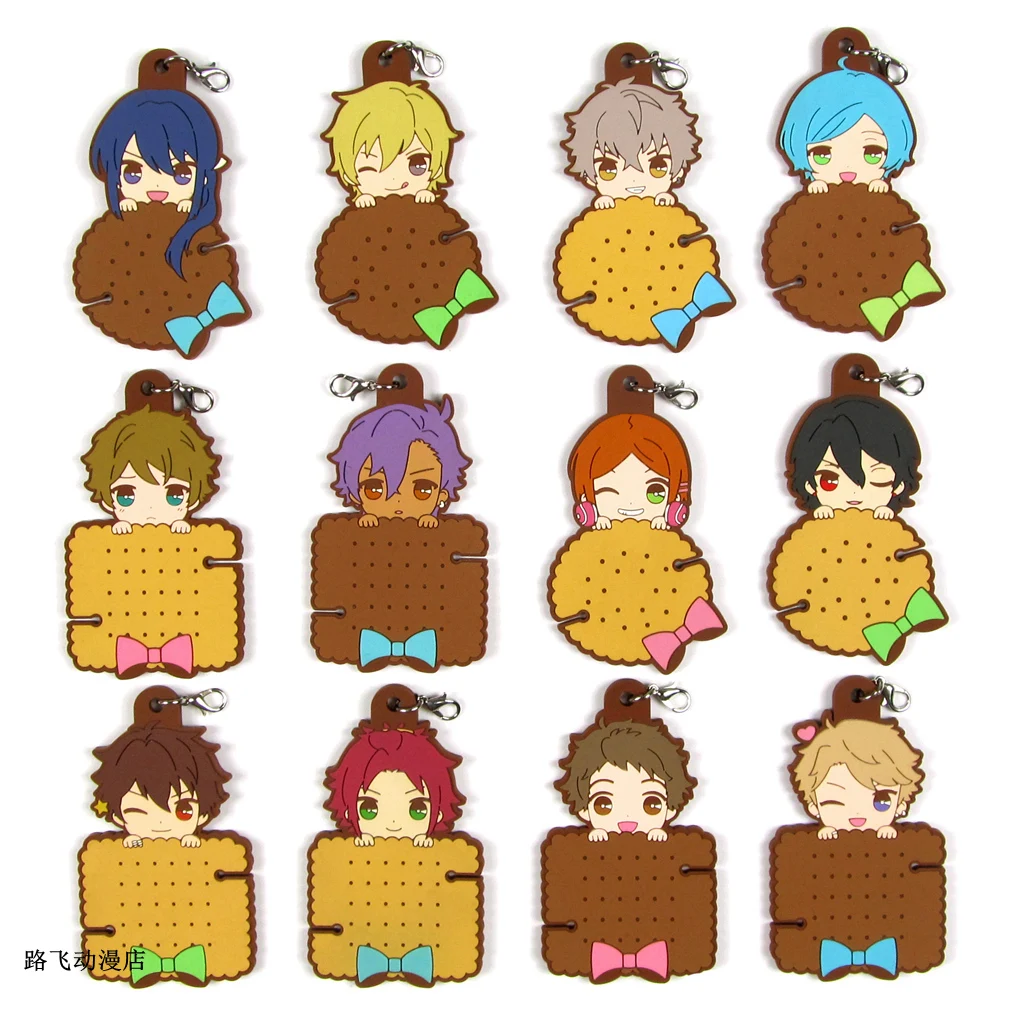 Аниме Ensemble Stars Akehoshi Subaru Hidaka Hokuto Yuuki Makoto Isara Mao Tenshouin Eichi фигурка резиновый брелок