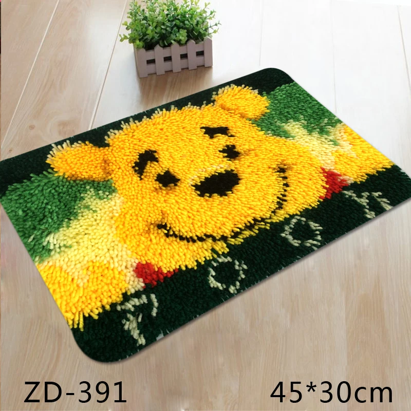 3D Segment embroidery Carpet Coarse wool Pillow cross stitch Animal Bear handmade material package ZD-391 | Дом и сад