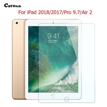 

2pcs Top quality 9H Tempered Glass For New iPad 2018 9.7'' Screen Protect Film Hard Cover For iPad 2017 Pro 9.7 Air 2 2.5D Glass