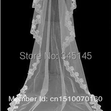 Красивое белое венчальная Фата свадебная Фата с расческой свадебные ленты