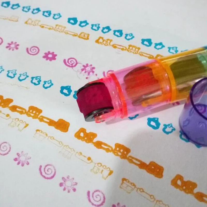 

3/6 Pcs Mini Cute Cartoon Image Stamps Seals Kids Student DIY Painting Drawing Tools Preschool Learning Educational Toys Gifts