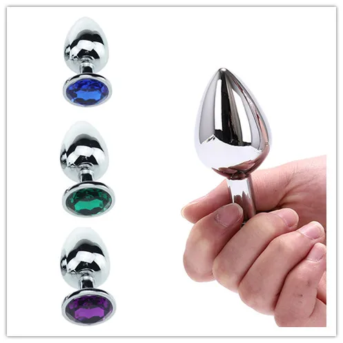 Hot Sale Anal Beads Crystal Jewelry Heart Butt Plug Stimulator Adult Toys Dildo Stainless Steel Anal Plug