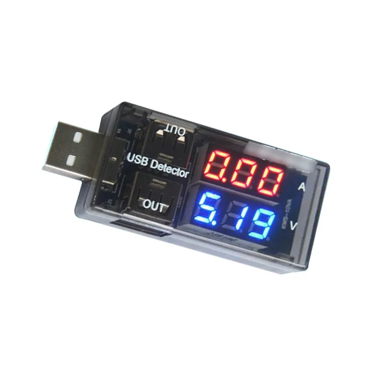 USB current and voltage detector tester USB meter voltage meter tester double table electronic diy kit
