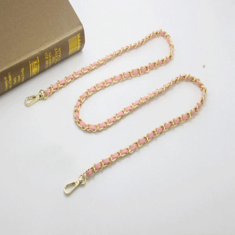 120cm Length PU Leather Metal Chain Bag Belt Women Kids Girls Messenger Bag Chain Shoulder Strap Replacement Girls Bag Accessory 120cm Length PU Leather Metal Chain Bag Belt Women Kids Girls Messenger Bag Chain Shoulder Strap Replacement Girls Bag Accessory