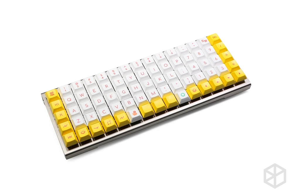  kprepublic little yellow duck dye subbed dsa profile Cherry profile Dye Sub Keycap PBT for xd75 am 