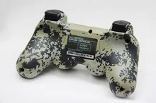 Matte Unique Camouflage Dual Vibration Shock 6 Axis Bluetooth Wireless Controller for SONY PS3 controllers Gamepads
