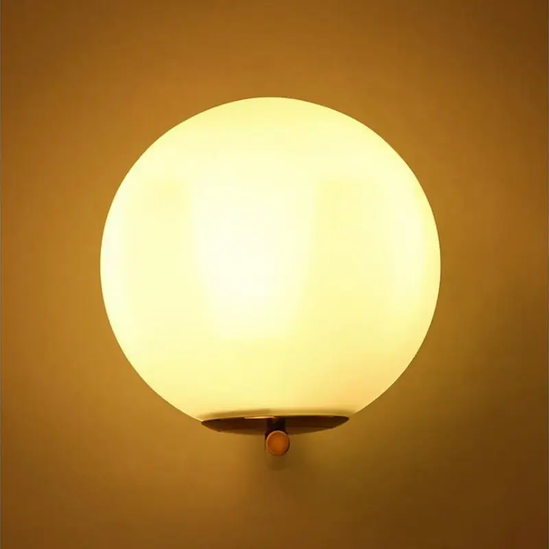 Modern Wall Lamp Wall Light Indoor LED Glass Ball Wall Lamps for Bedroom Home Lighting Luminaire Light Fixture Wall Sconce (1)