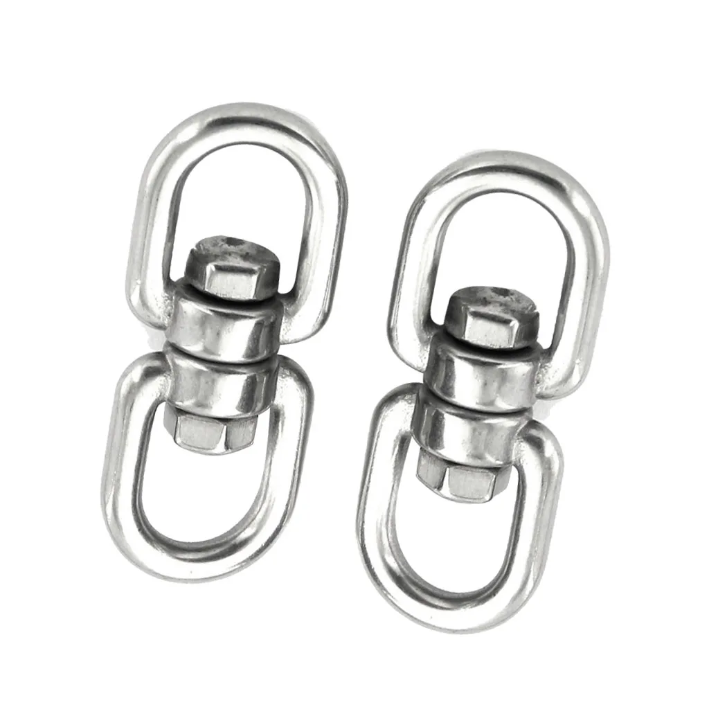 New 2pcs Mini Hook Carabiners Connect Buckles for Outdoor Climbing Hook Carabiner Rotating Carabiner