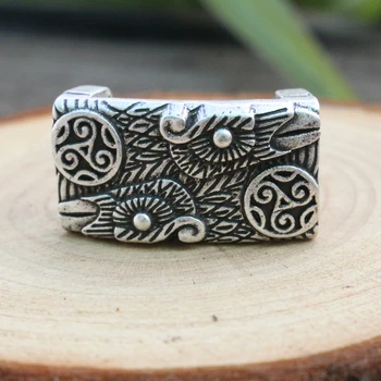 

1pcs viking raven bead Bracelet accessories Inner diameter 6x12mm