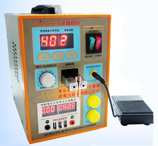 

Update SUNKKO 788H Battery Spot Welding machine 788H Dual Pulse Welder Battery Charger 220V