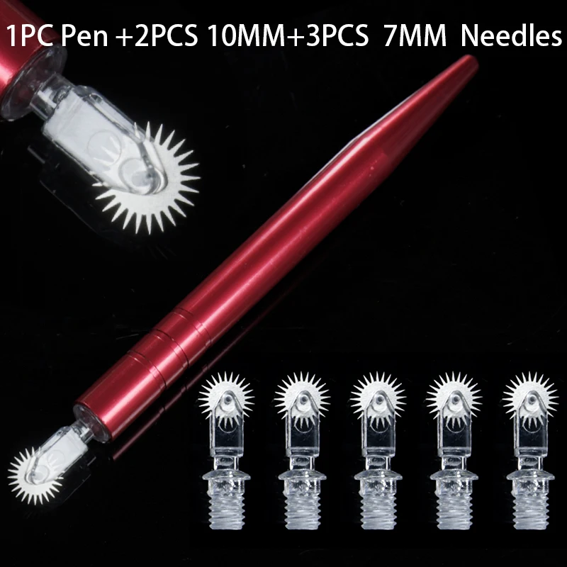 

Hand Tool with Roller Needles Disposable Miaroblading Blade Caneta Roller Easy Color Permanent Makeup Tattoo Pen for fog eyebrow