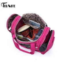 TEGAOTE модная дорожная сумка Большие женские сумки-шопперы для женщин багажная сумка для путешествий большие выходные туристическая Повседневная нейлоновая сумка