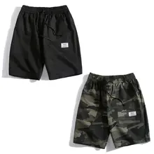 Мужские и женские парные пляжные шорты, летние шорты для серфинга с принтом листьев кокосовой пальмы, шорты с карманами