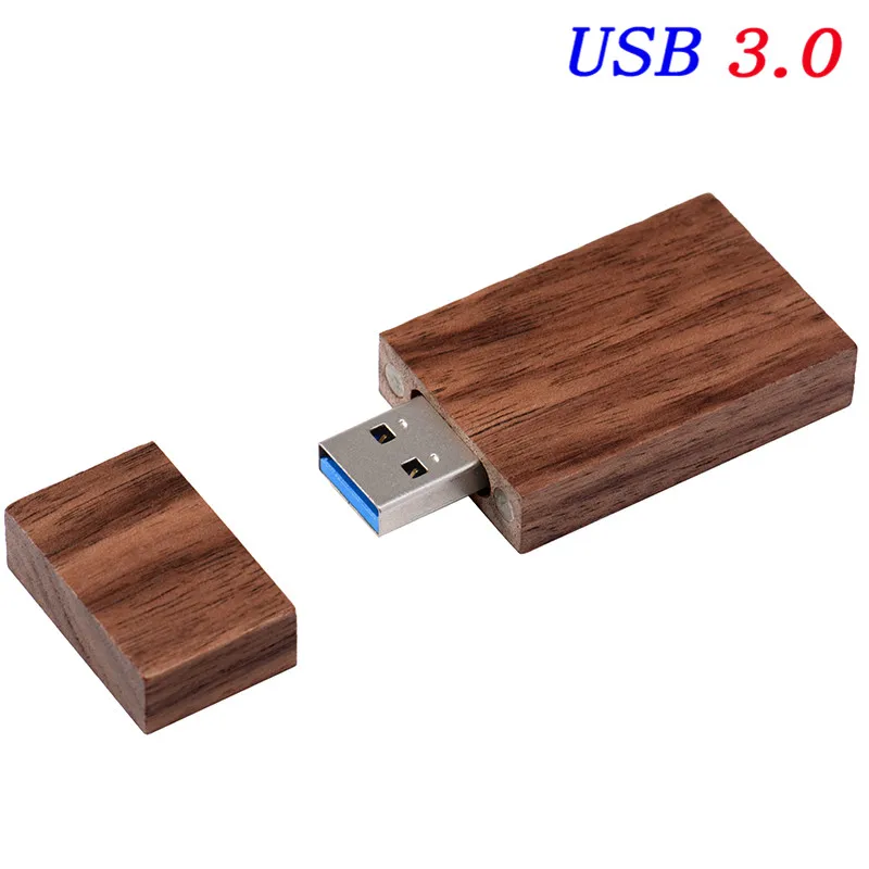 JASTER USB 3,0 Пользовательский логотип 170*170*35 мм орех фото рамка коробка+ USB флэш-накопитель 4 ГБ 8 ГБ 16 ГБ 32 ГБ 64 Гб памяти диск ручка привода - Цвет: Walnut wood USB