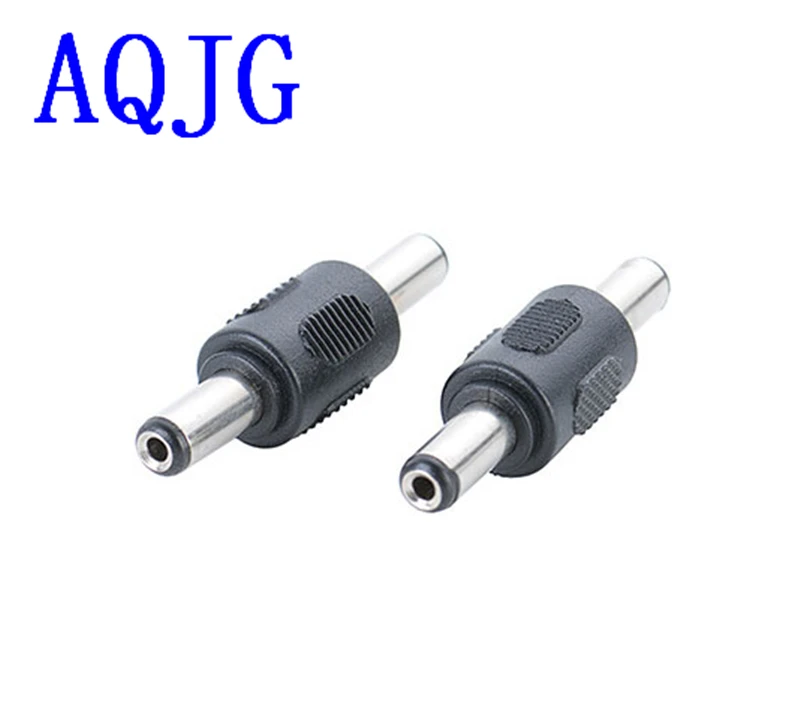 

2pcs 5.5x2.1 mm DC Power Socket Connector male to male Panel Mounting Jack Adaptor dc 5.5*2.1mm male AQJG