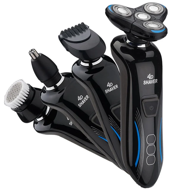 4D 4 in 1 Electric Shaver Men Shaving Machine Razor Rechargeable
