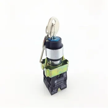 

10Pcs/Lot XB2-BG25 2 Position 1 NO 1 NC N/O N/C Locked Maintained Key Operated Selector Switch Brand New