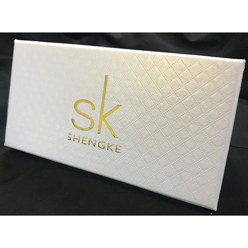 

Shengke Watch Boxes with Pillow White Paper Materal Gift SK Watch Box Women Men Wristwatch Box for Watch Wholesale Free shipping