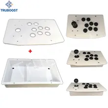 DIY белый цвет аркадный джойстик акриловая панель и корпус запасные части Аксессуары для игр