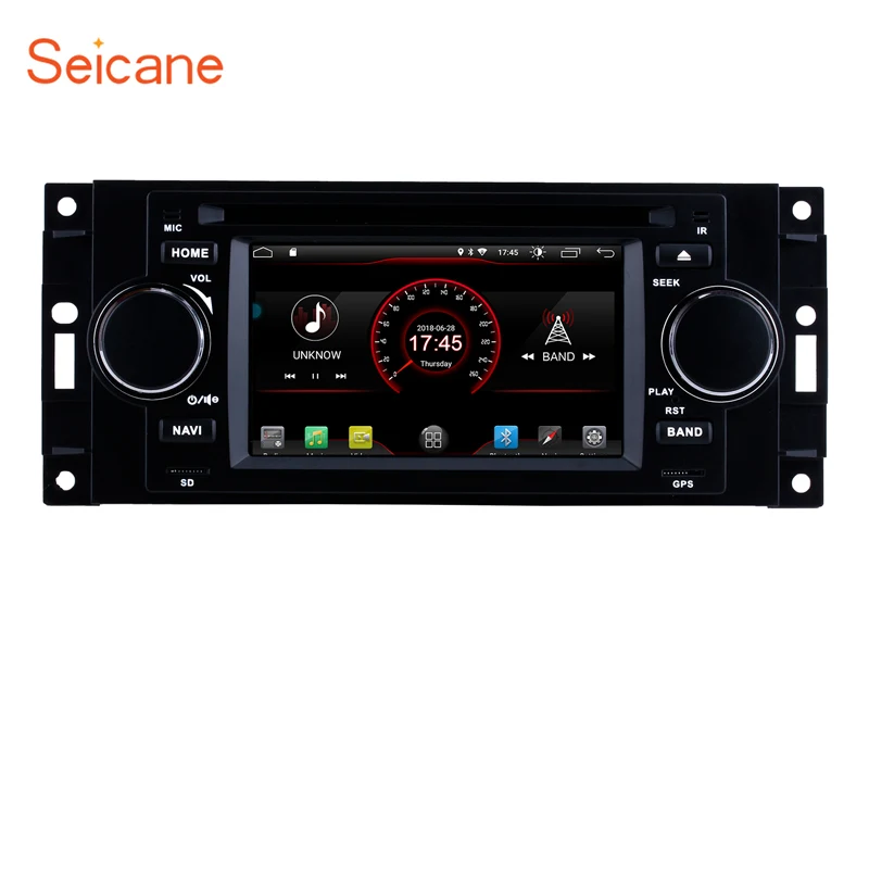 Автомагнитола Seicane Android 300 DVD плеер мультимедиа GPS для Jeep Commander компас Dodge RAM Chrysler