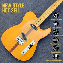 

New custom tele electric guitar with maple fingerboard, body sandwiched with rosewood tele electric guitar, free shipping