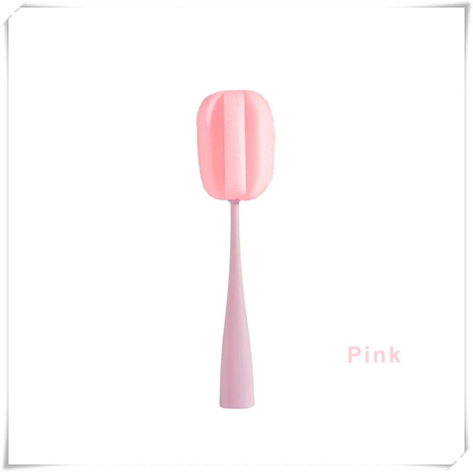 MSJO очиститель для стеклянной бутылки, щетка для кружки, посуды, воды, питьевой чистящей щетки, губка для домашней кухни, губка для посуды, бутылки - Цвет: Cleaning Brush pink