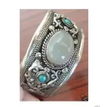 Цена 16new^ Title847 тибетские ювелирные изделия тибетский серебряный камень браслет