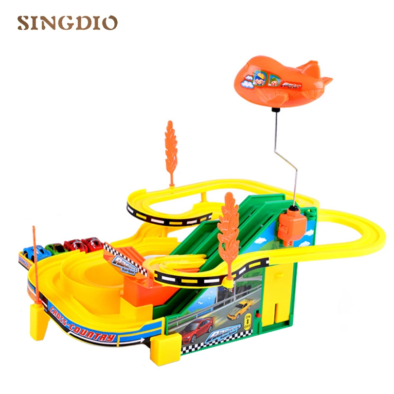 

Children electric subway Creative race track Car toy music PARKING LOT toy car