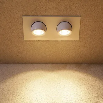 

LED Downlight 2X12W Adjustable COB LED Ceiling lamp cold white warm white bathroom light Indoor Lighting Rotate 360 degrees