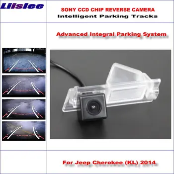 

Car Parking Rear View Camera For Jeep Cherokee KL 2014 Reverse Back up Camera Intelligent Dynamic Guideline Trajectory HD CCD