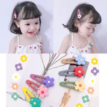 Летние Цветочные заколки для волос для девочек с изображением лошади, детские заколки карамельного цвета с жемчугом, заколка для волос, заколка для волос с цветочным рисунком, аксессуары для волос