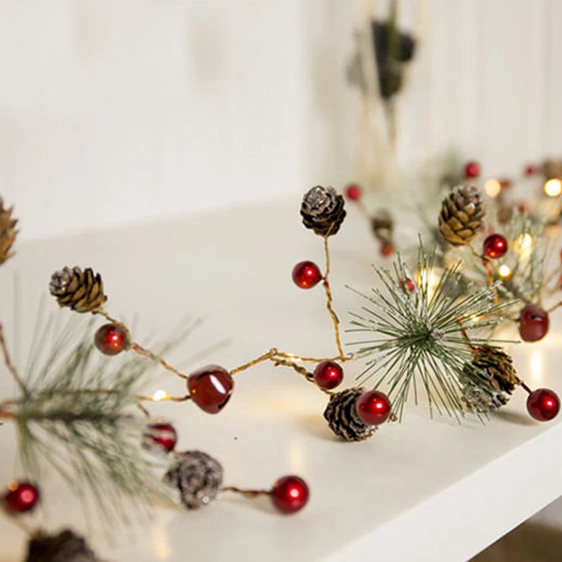 Red-berry-Christmas-Garland-Lights-LED-Copper-Fairy-lights-Pinecone-string-lights-for-Xmas-Holiday-Tree (1)