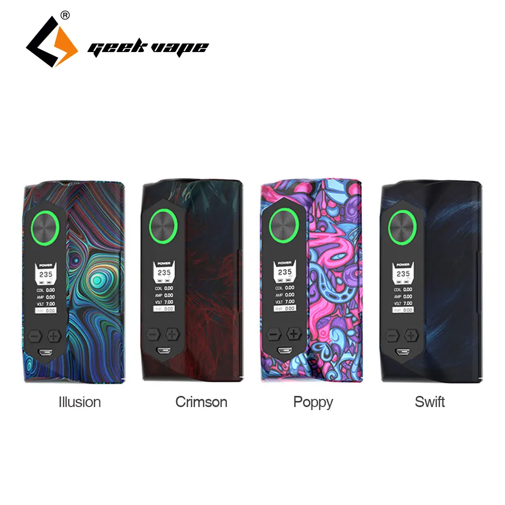 Новый оригинальный Geekvape лезвие Mod 235 Вт с самолета класс материал коробка для лезвий 0,015 s быстро стрельбы скорость VS Сайлон без 18650