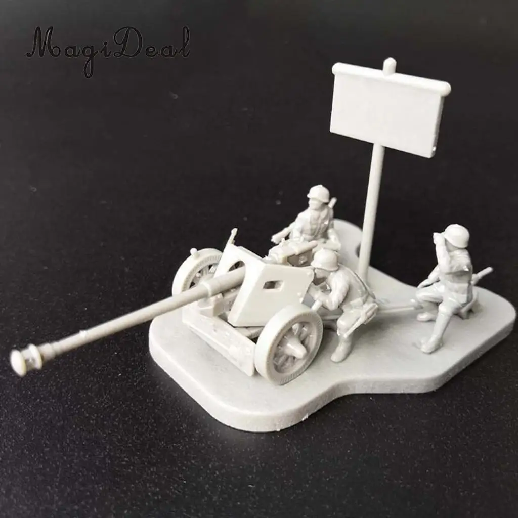 2pcs Simulation 4D 1:72 Scenario PAK40 Assembly Model Scene Kids Toy Gift Home Decor