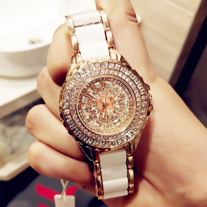 

Fashion Casual Women Watch Rose Gold Ceramic Quartz Watch Women Watchse Female Clock Wristwatches Relogio Feminino Gift