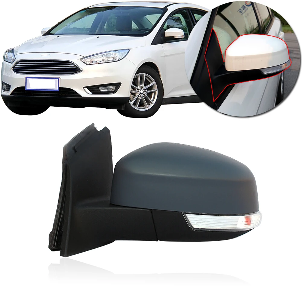 

CAPQX For Ford Focus MK2 2013-2017 High Quanlity outside Rearview Mirror assembly side rear view mirror with LED tun light