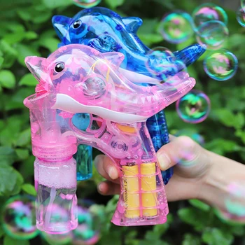 

New Bubble Blower Machine Toy Kids Soap Water Bubble Cartoon Water toy Gift For Kids