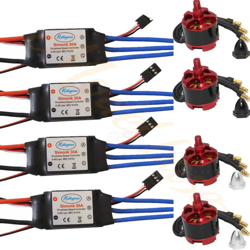 2212 920KV Brushless Motor + 30A Simonk ESC for F450 F550 S500 S550 X525 Quadcopter Multicopter