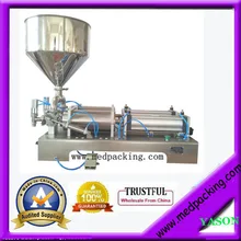 Double Heads Semi Automatic Pneumatic Honey Filling Machine 50-500ml YS-MG7133 GRIND