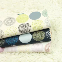 Высокое качество толстый натуральный хлопок ткань Nordic ветер печати tissus подушку одежда ткани для постельного белья