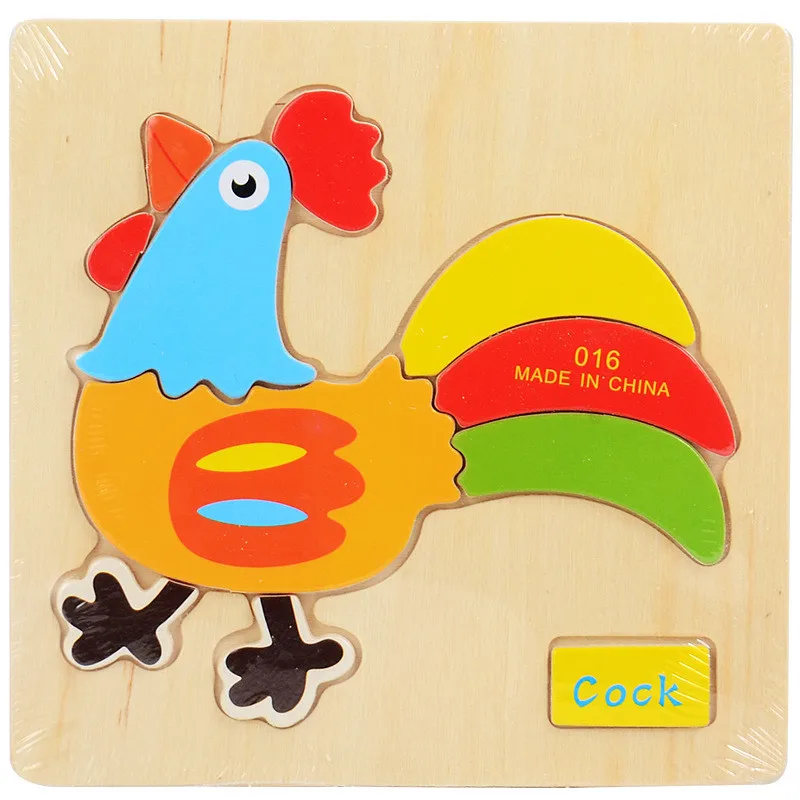 Niños animales fruta vehículo bebé rompecabezas de madera educativos Juguetes juegos Jigsaw Rompecabezas Juguetes para niños regalos juguetes educativos