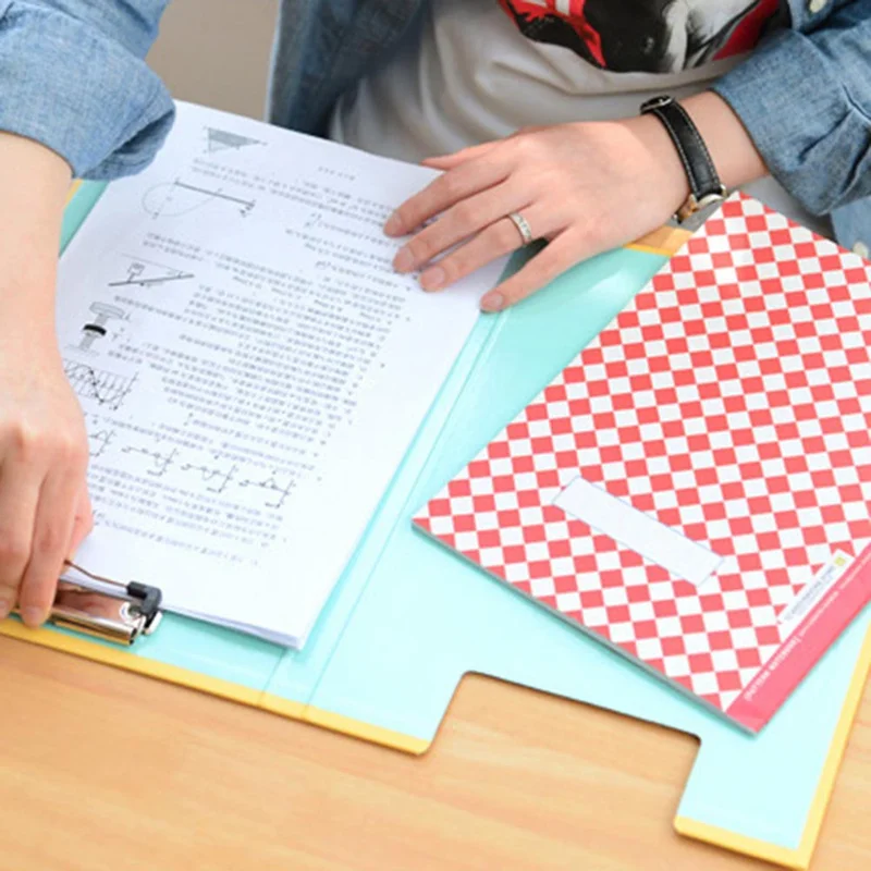 Творческий A4 милые блокноты милые канцелярские скрепки папка доска стол файл для рисования и письма школьные канцелярские вспомогательное средство