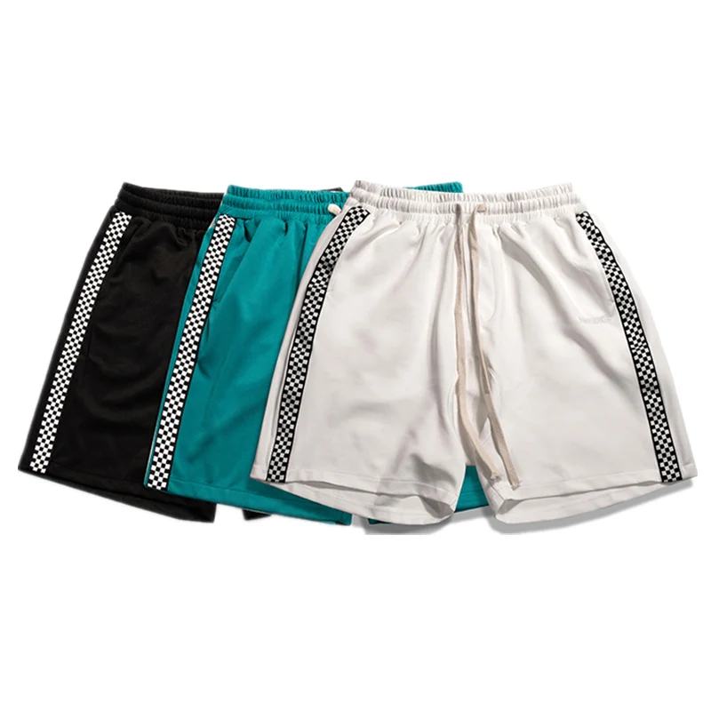 

Men women shorts GD bigbang hip hop short pants loose Casual lattice streetwear summer Pockets casual Harem pants sweatpants