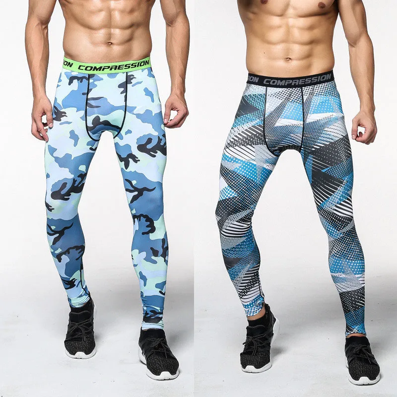 2017 men's compression pants thermal underwear MMA rash guard