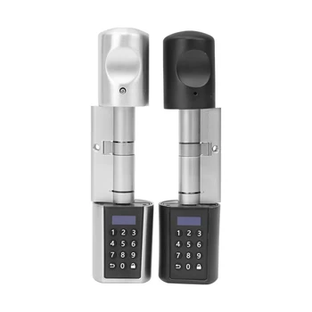 

L6PCB Smar Keyless door lock cylinder RFID Keypad combination electronic door lock Bluetooth App Door Lock