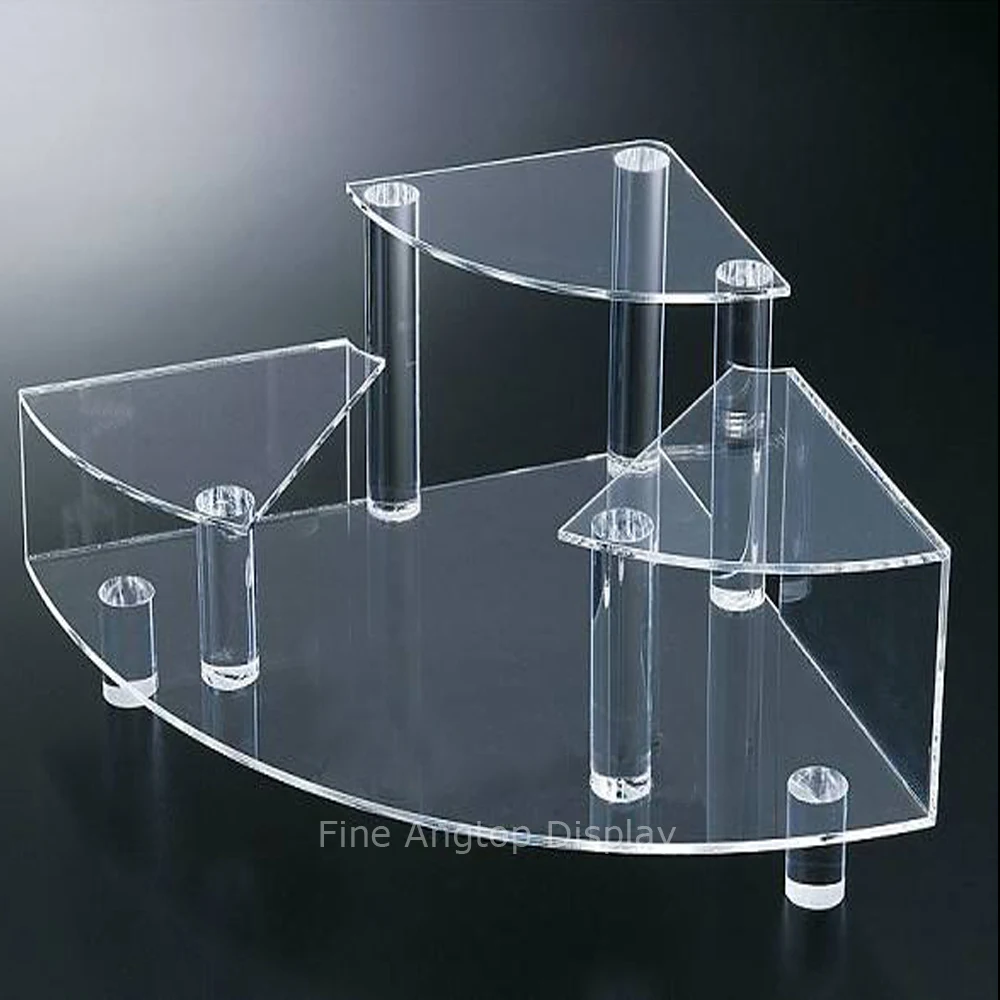 Perspex Platform Acrylic Holder With Plexiglass Shelves Countertop