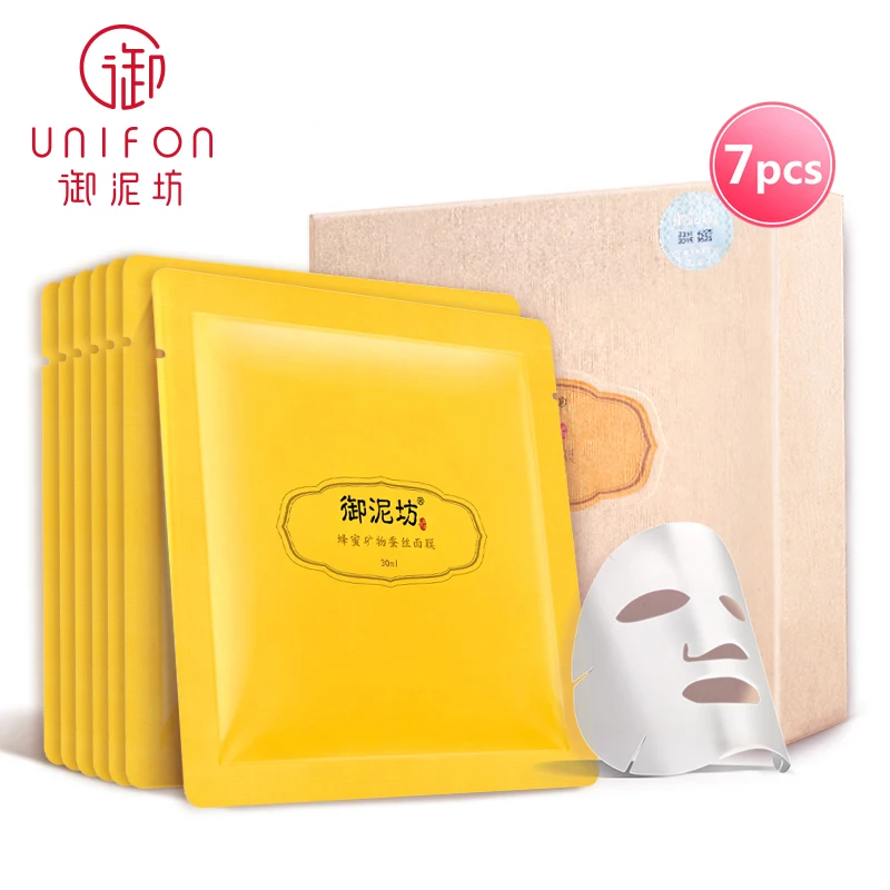 

face care YUNIFANG HONEY FACIAL MASK mineral silk hydrating moisturizing whitening 25ml*7pcs