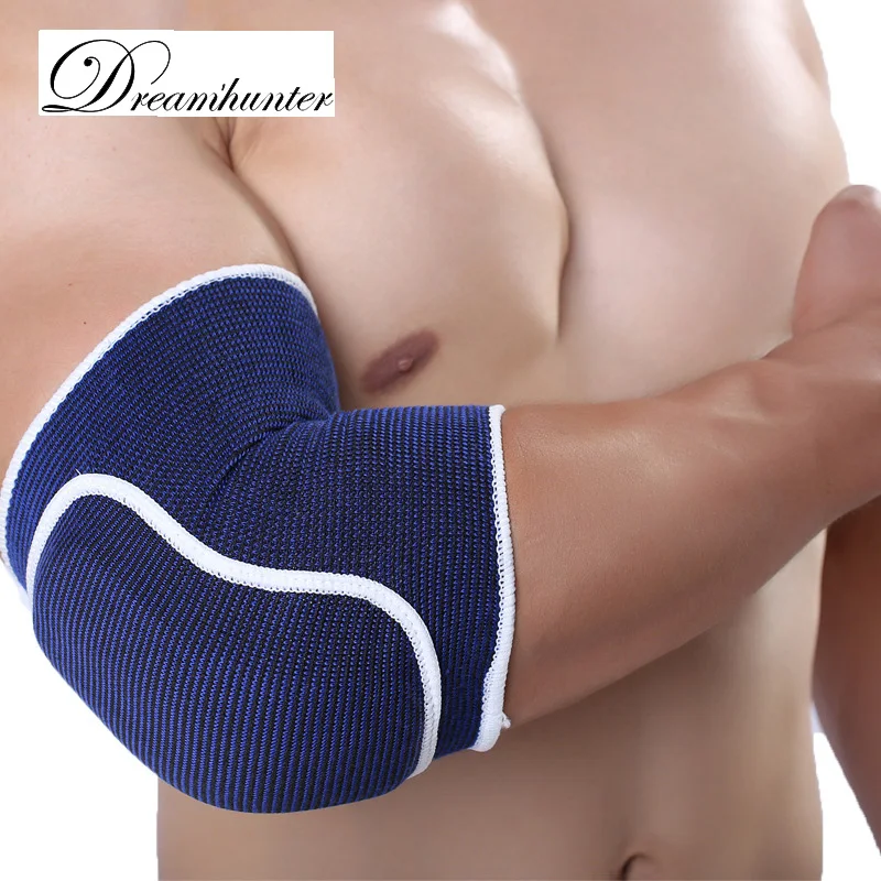 

1 Pair Elastic Sports Knee Pads Brace Knitted Cotton Running Cycling Elbow Protectors Compression Fitness Knee Sleeves