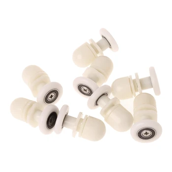 

8 Pcs Shower Door Rollers Runners Wheels Pulleys Sliders Eccentric 20mm 25mm Diameter
