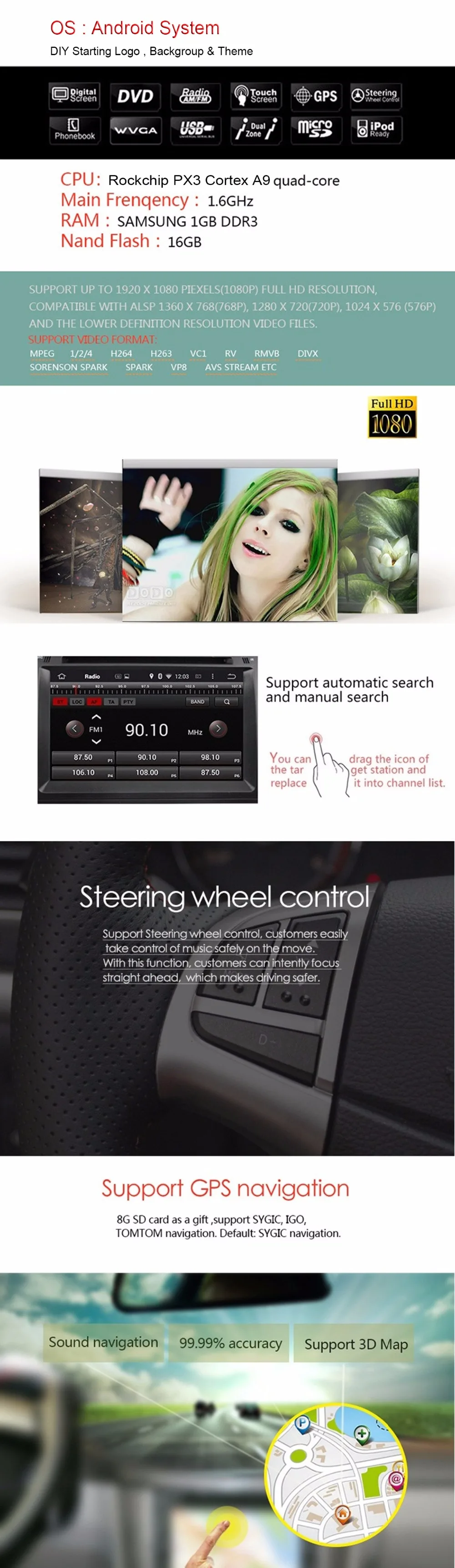 Discount 2 Din 7 inch Android Touch Screen Car Stereo for Audi A4 DVD Player GPS Navigation System 3G WIFI CD AUX USB SD TV MP3 Autoradio 17 Discount 2 Din 7 inch Android Touch Screen Car Stereo for Audi A4 DVD Player GPS Navigation System 3G WIFI CD AUX USB SD TV MP3 Autoradio 17